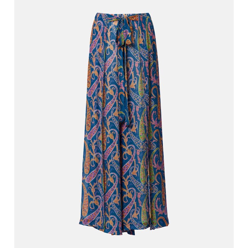 Etro Paisley wide-leg pants