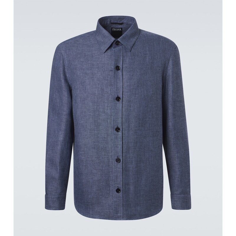 Zegna Cashmere, linen and silk overshirt