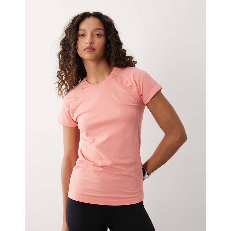 Sweaty Betty Athlete seamless workout t-shirt in pink 114983877