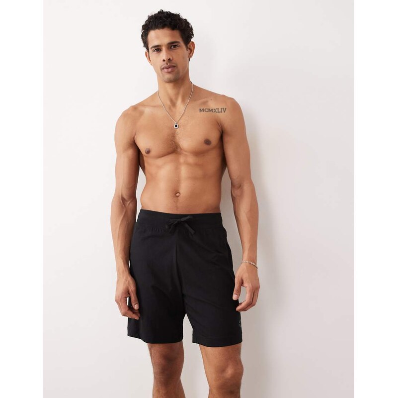 Hugo Red spray swim shorts in black