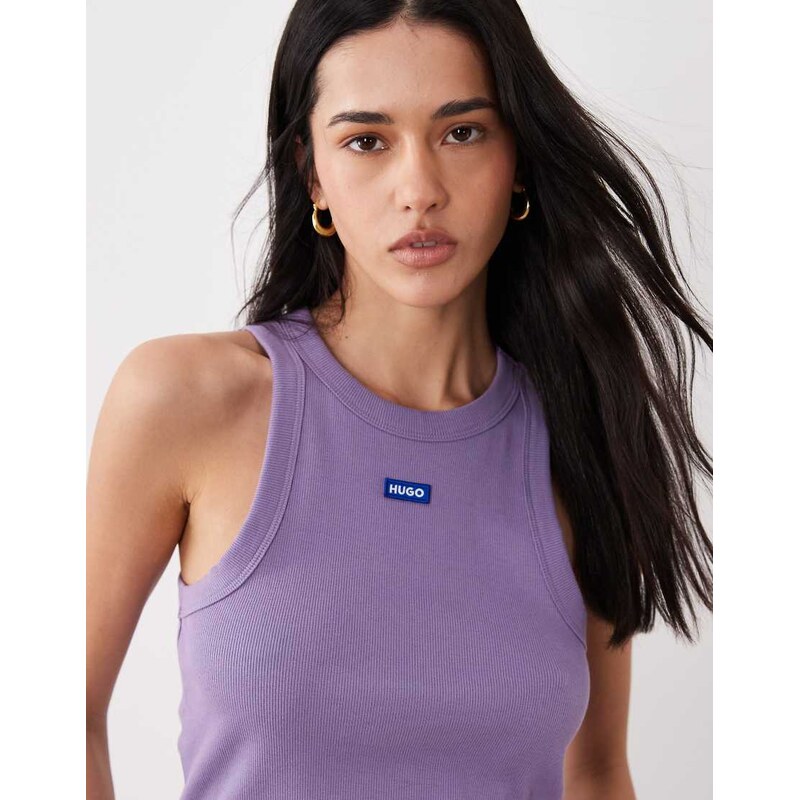 HUGO Blue easy tank in purple 114969644