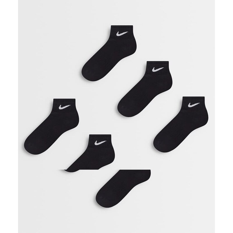 Nike Training Everyday Cushioned 6 pack ankle sock in black
