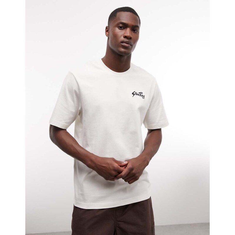 Stan Ray script logo short sleeve t-shirt in white