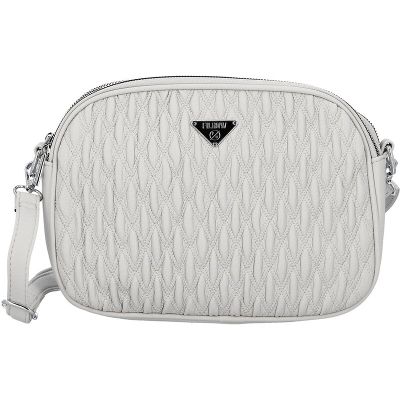 Dámská crossbody kabelka světle šedá - Firenze Galisia šedá