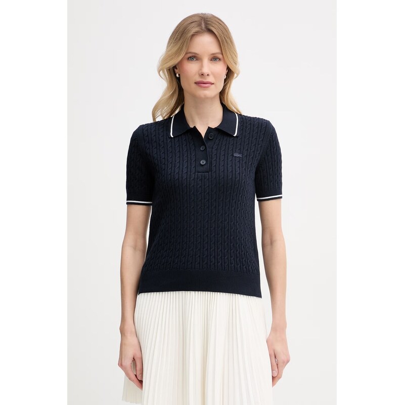 Lacoste dámské svetrové polo s bavlnou