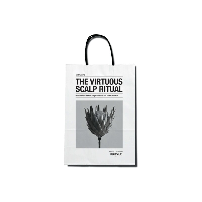 PREVIA NATURAL HAIRCARE SHOPPER BAG VIRTUOUS SCALP RITUAL –