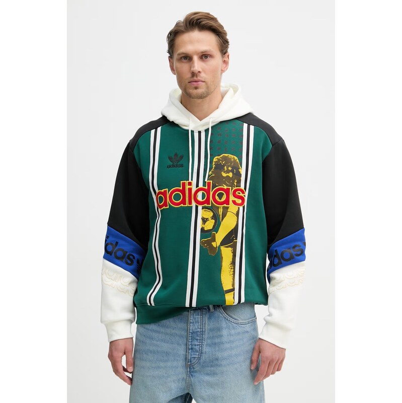 adidas Originals mikina s kapucí pánská bavlněná