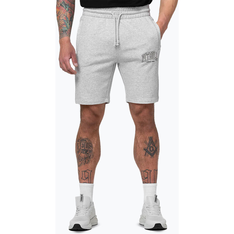 Pánské šortky Pitbull Badger grey/melange