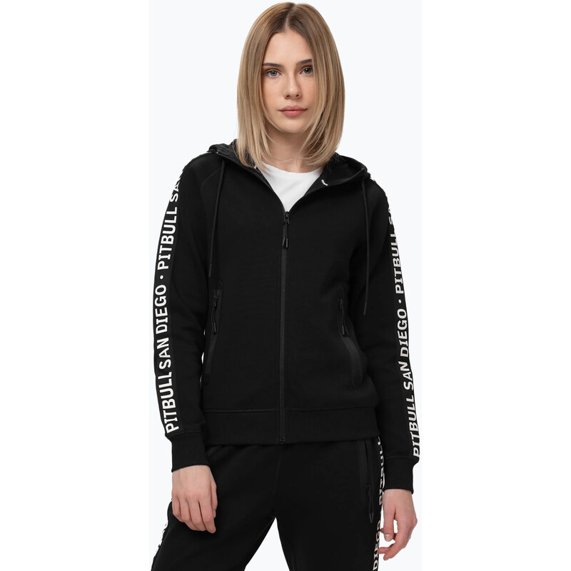 Dámská mikina Pitbull Explory Tape Hooded Zip black