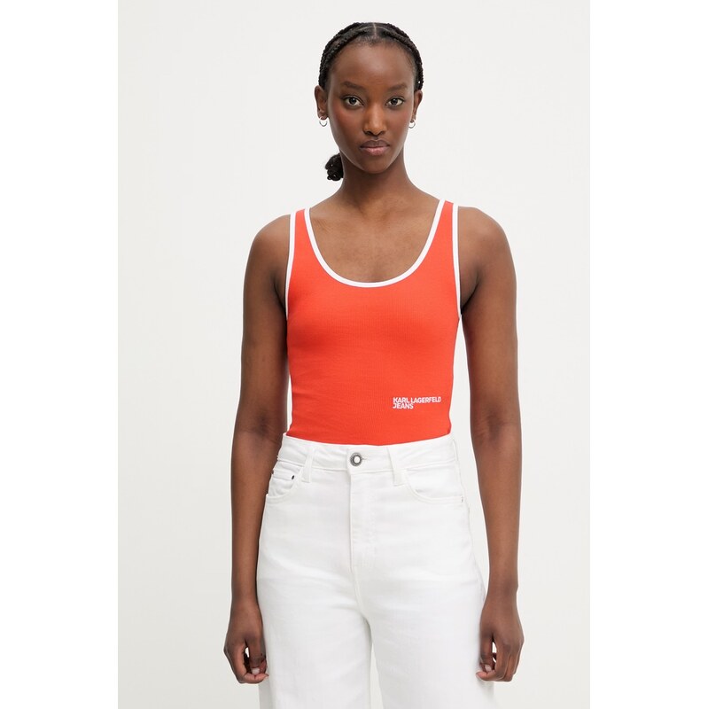 Karl Lagerfeld Jeans top dámský s bavlnou