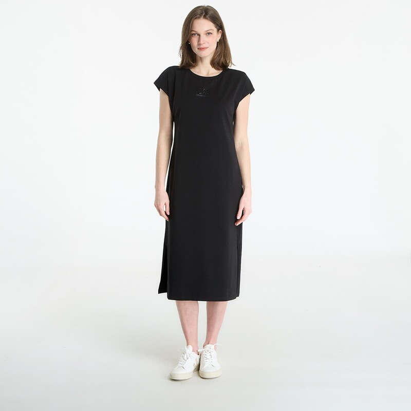 Šaty EA7 Emporio Armani Logo Series Dress Black/ Black S 114973627
