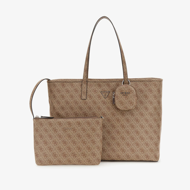 Kabelka GUESS Power Play II Large Tech Tote Latte Logo Universal
