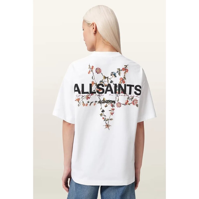 AllSaints oversize tričko dámské bavlněné PENTACLE 114974386