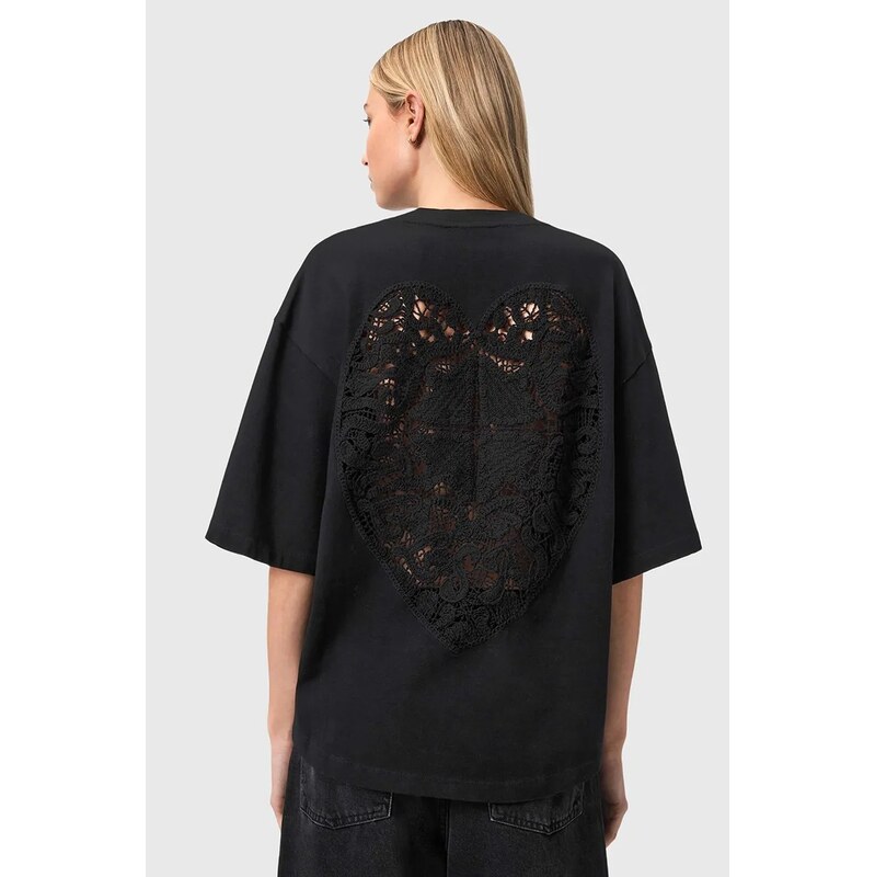 AllSaints oversize tričko dámské bavlněné ESME 114974387
