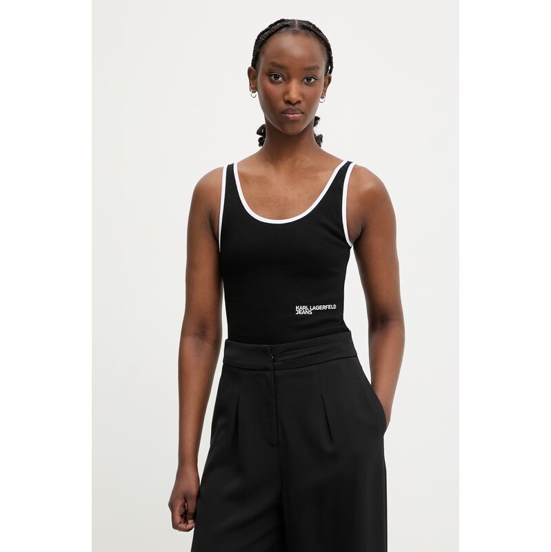 Karl Lagerfeld Jeans top dámský s bavlnou