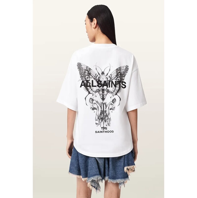 AllSaints oversize tričko dámské bavlněné HALIS 114974313