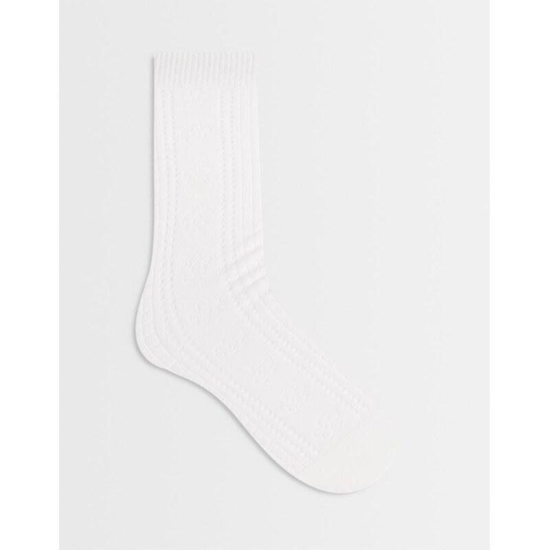 Sui Ava favourite socks with flower details in white 114975036
