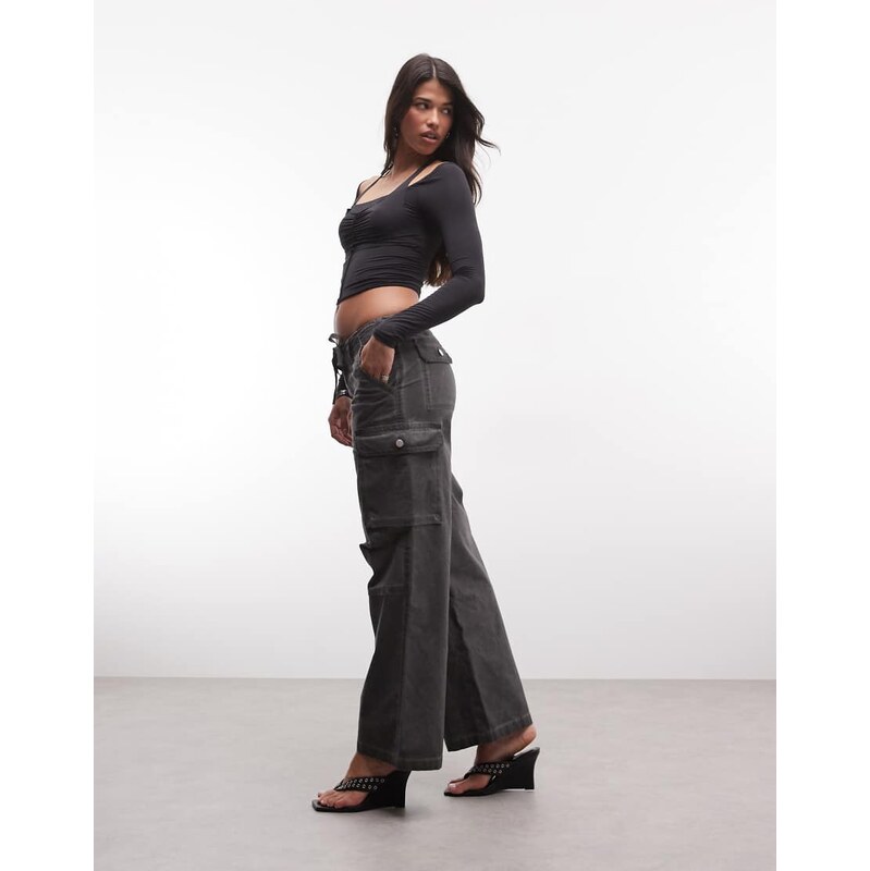 I.AM.GIA Jaxxon low rise oversized wide leg cargo trousers in