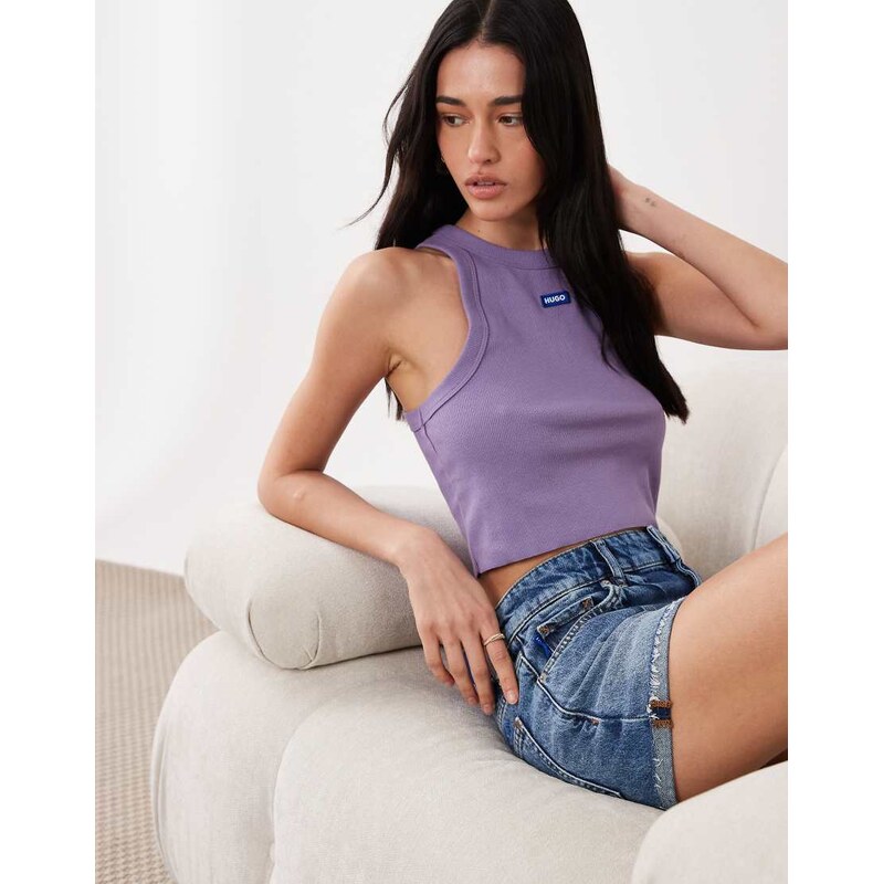 HUGO Blue baby tank in purple