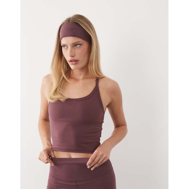 4505 Icon soft touch yoga cami with inner bra and adjustable