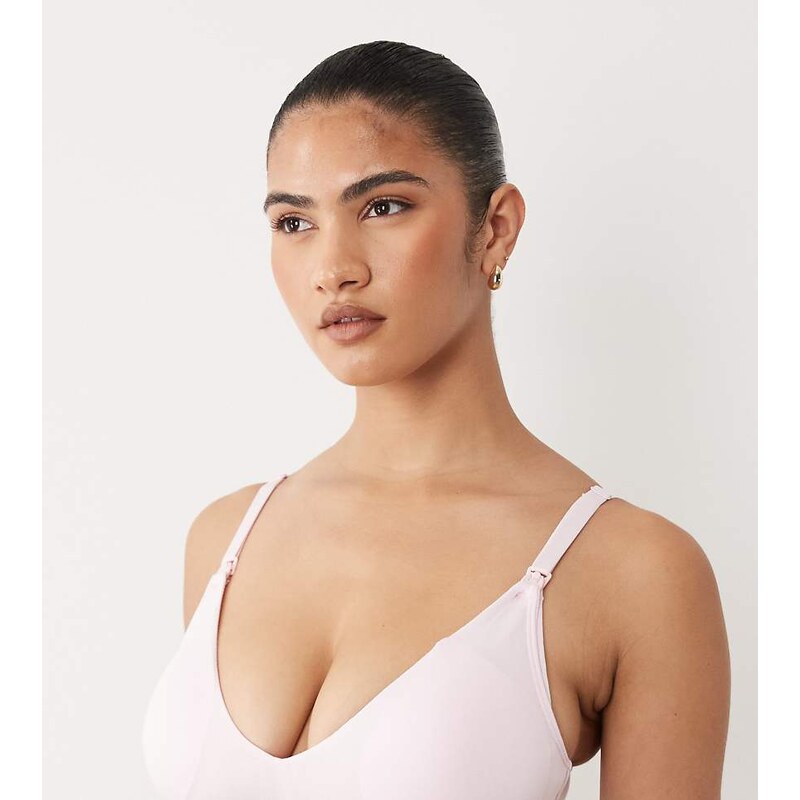 Calvin Klein Icon Cotton Modal lightly lined maternity bra in light 114975118