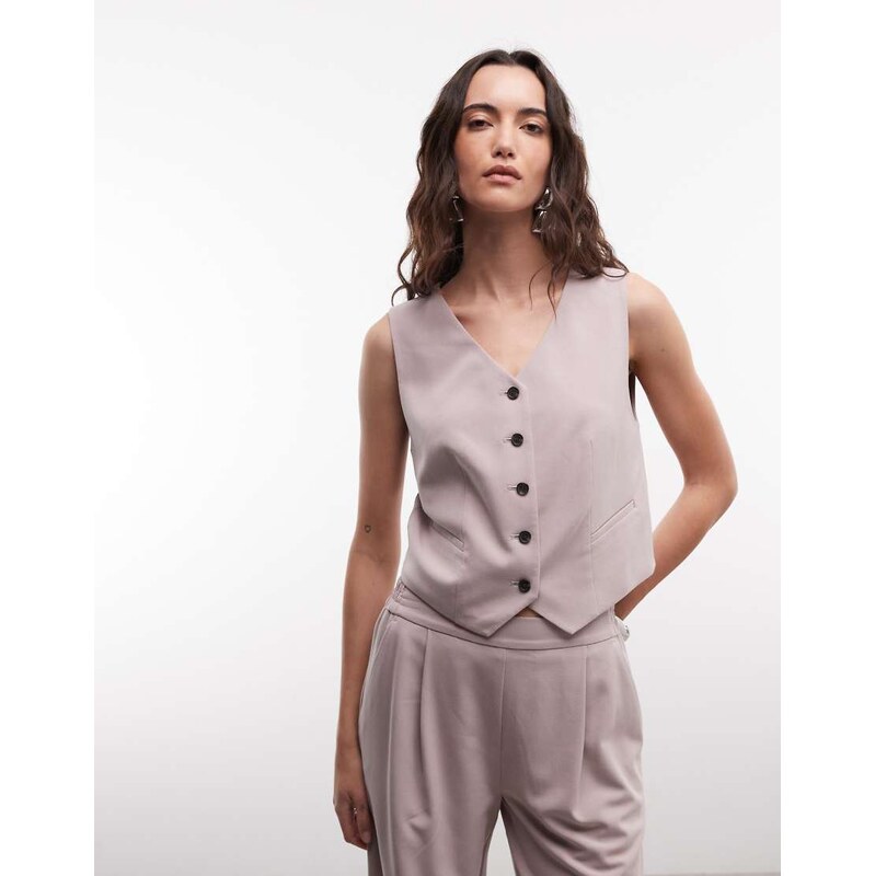 AllSaints Aleida tailored waistcoat in lilac - LILAC-Purple 114975228