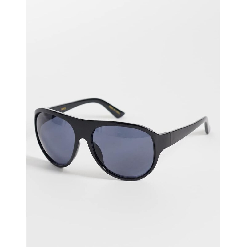 Mango oversized aviator sunglasses in black 114975316