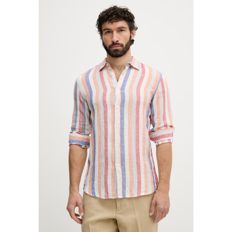 United Colors of Benetton košile pánská lněná