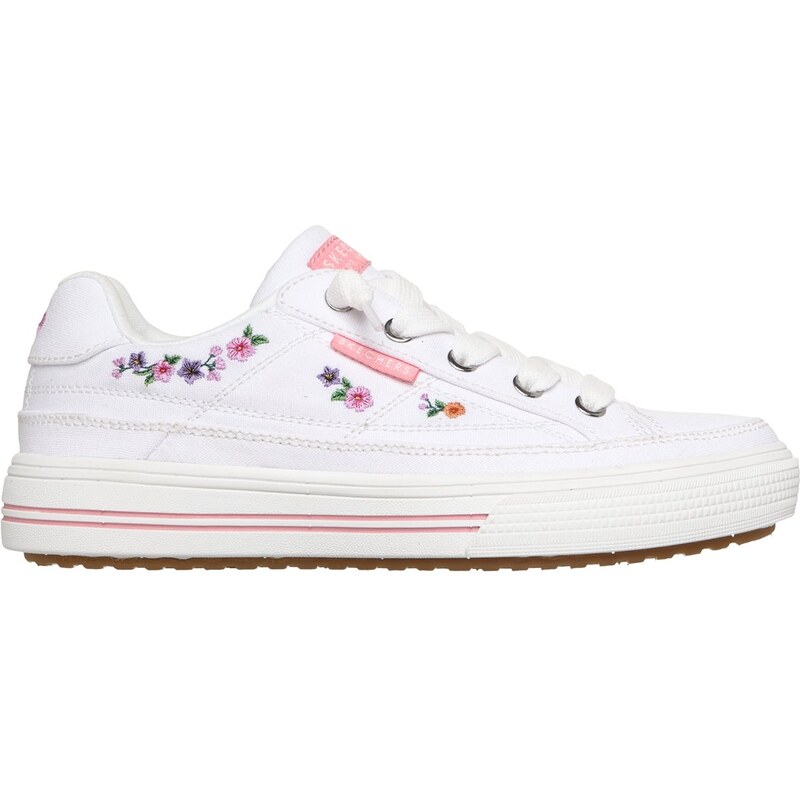 Skechers Dívky Arcade - Subtle Bouquet Shoes v Bílá, Velikost 32
