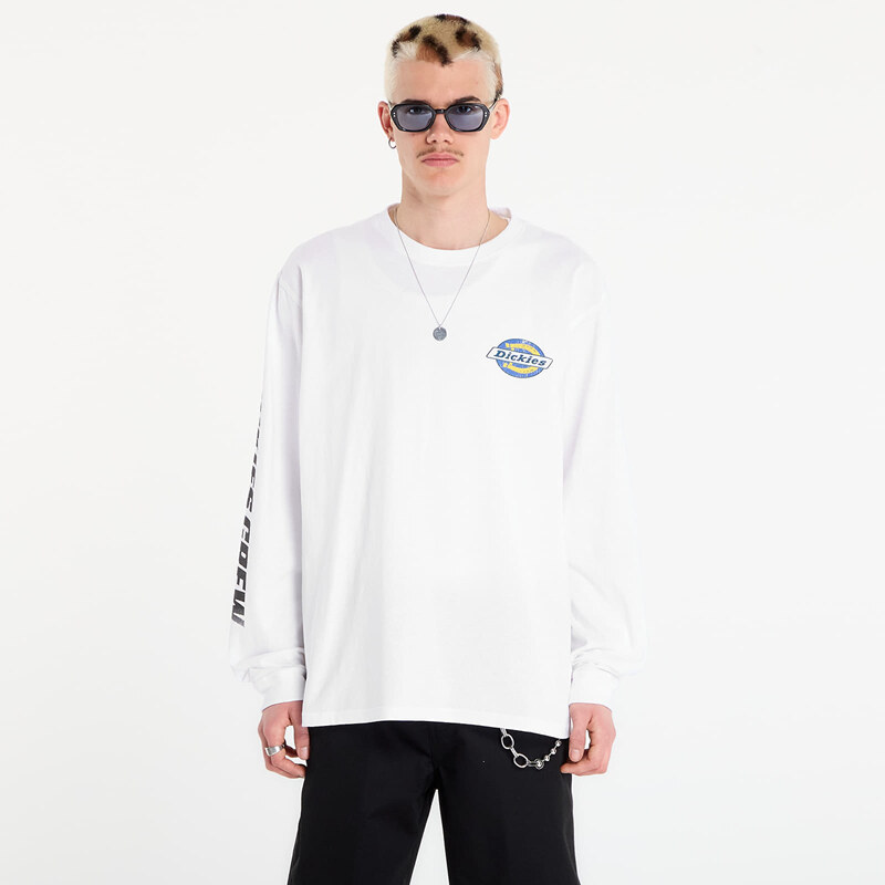 Tričko Dickies Nashport Long Sleeve Tee White M