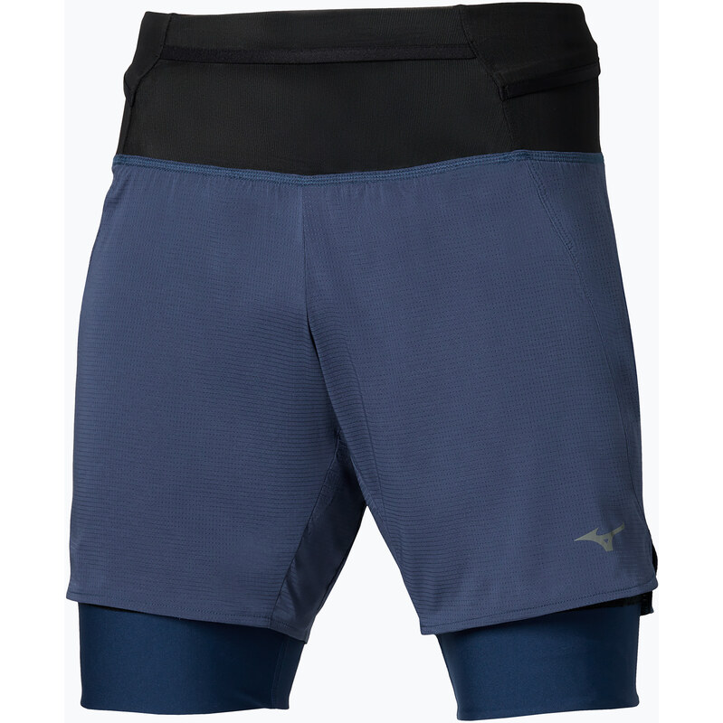 Pánské běžecké šortky Mizuno Trail Multipocket 2in1 estate blue