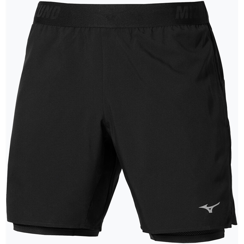 Pánské běžecké šortky Mizuno Core 7.5 Inches 2in1 black