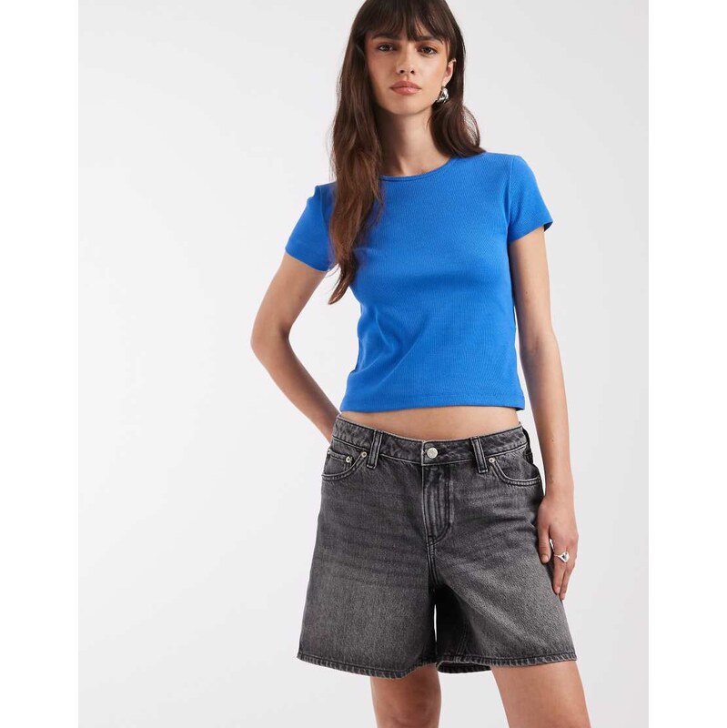 JJXX Seville denim shorts in dark grey 114976986