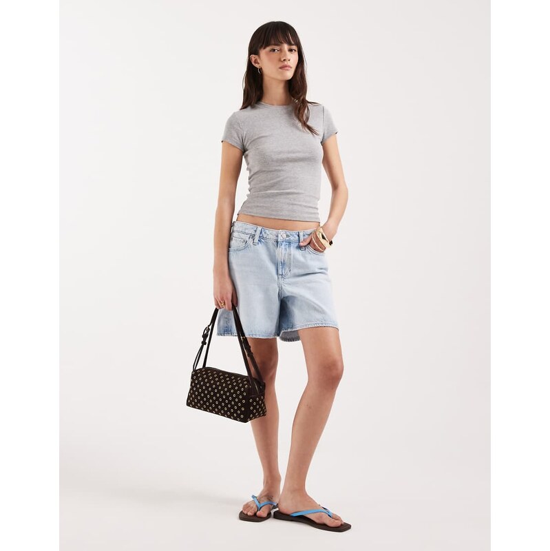 JJXX Seville denim shorts in light blue 115520646