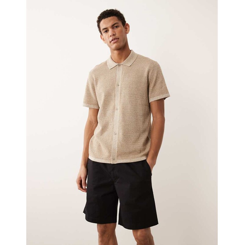 Jack & Jones drawstring chino shorts in black