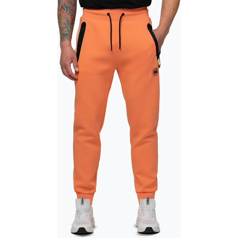 Pánské kalhoty Pitbull Dogwood Track fluo orange