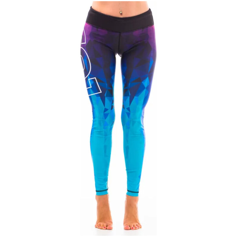 Dámské fitness legíny Six Deuce Oceana - fialová/růžová/modrá - Litexo 68335592