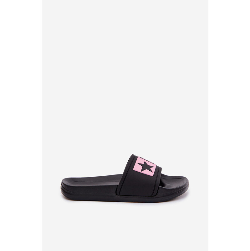 Big Star Shoes Dětské pantofle Big Star TT374A004 Černo-Růžové