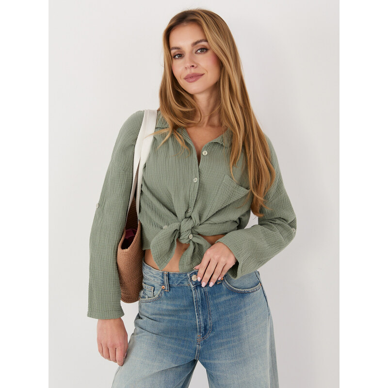 FPrice MI košile KS 2337.18 khaki