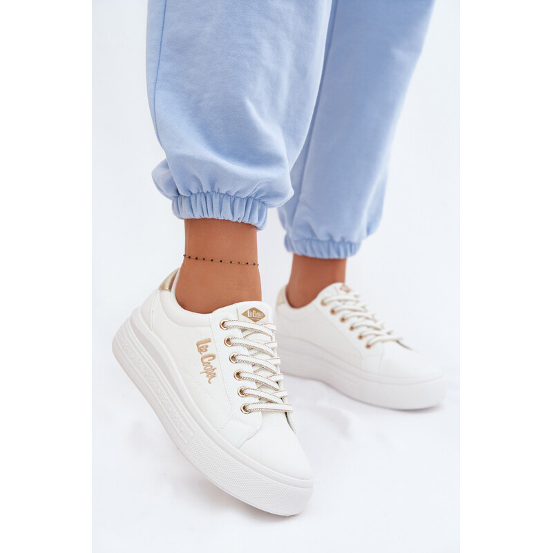 Dámské tenisky na platformě Lee Cooper LCW-26-44-4478 bílé 114977990