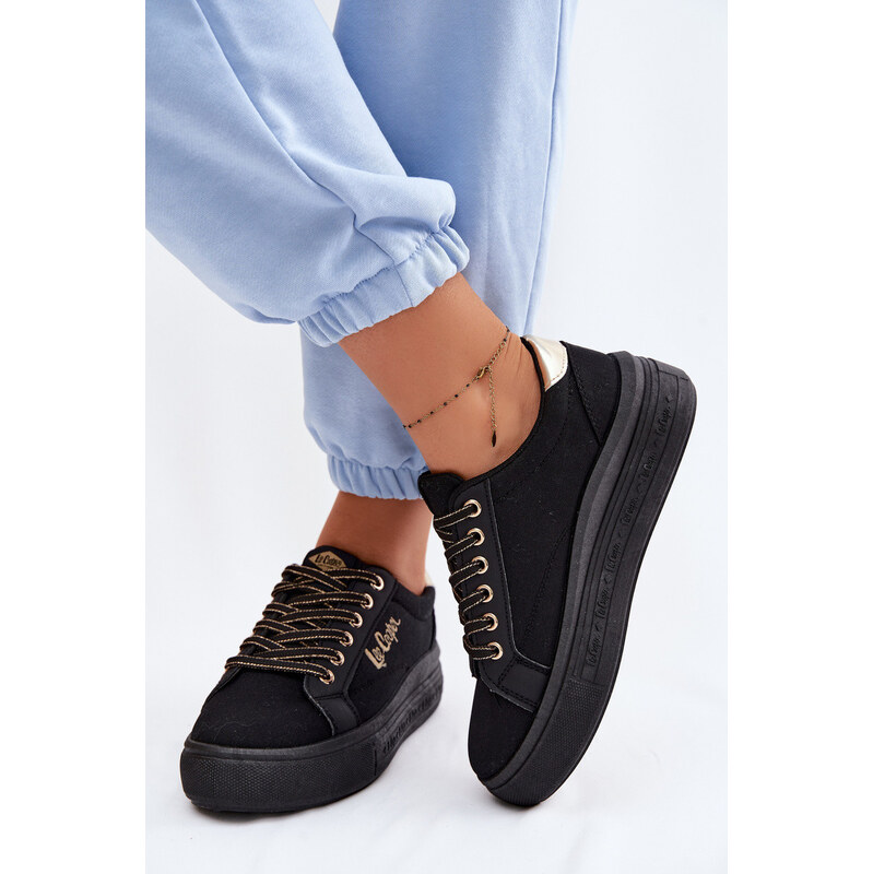 Dámské tenisky na platformě Lee Cooper LCW-26-44-4476 Černé 114977989