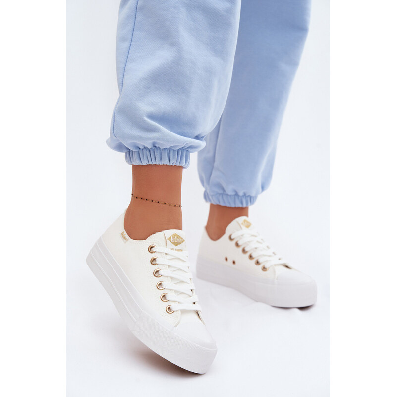 Dámské tenisky na platformě Lee Cooper LCW-26-31-4369 Bílé 114977991