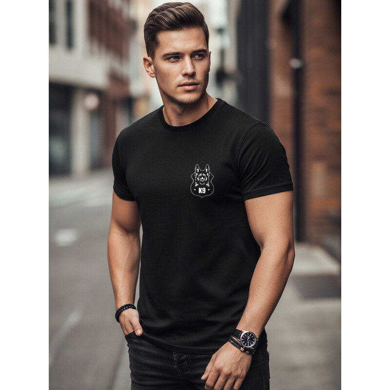 FashionStreet Pánské tričko s minimalistickým potiskem K9 NX083R