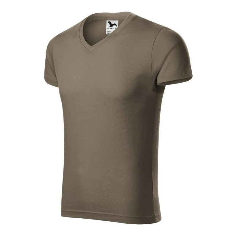 Pánské tričko slim fit M MLI-14629 hnědá - Malfini