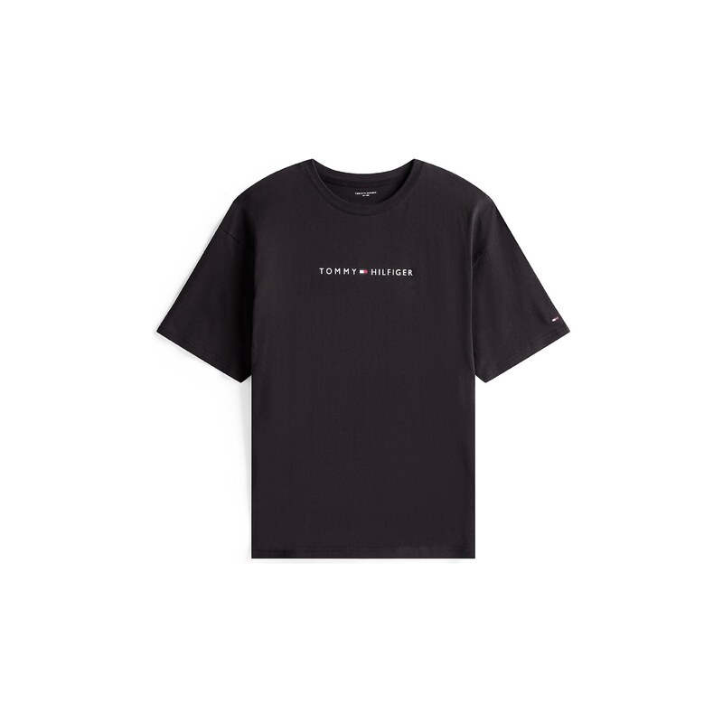 TOMMY HILFIGER Tričko černá / bílá