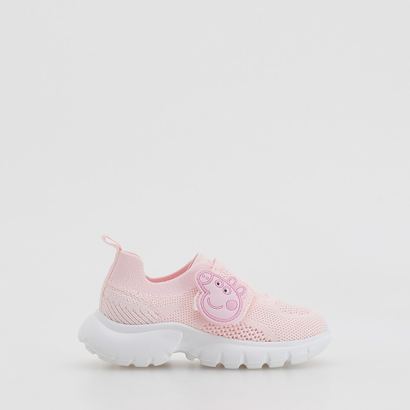 Reserved - Lehké sneakersy Peppa Pig - pastelově růžová
