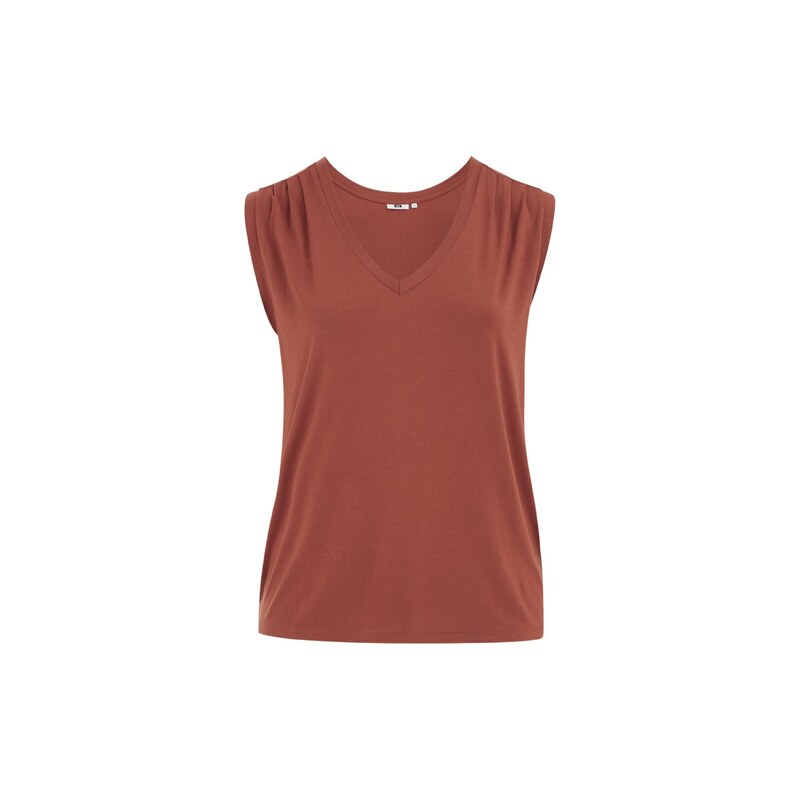 WE Fashion Top rezavě červená