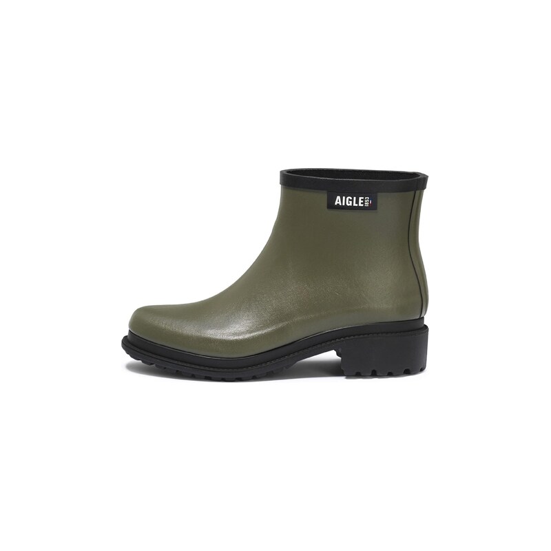 AIGLE Kotníkové boty Fulfeel olivová / černá / bílá 114980451