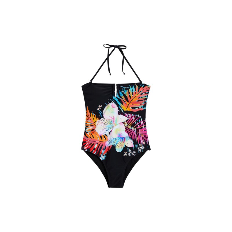 Desigual Plavky 'Tropical' královská modrá / oranžová / pink / černá