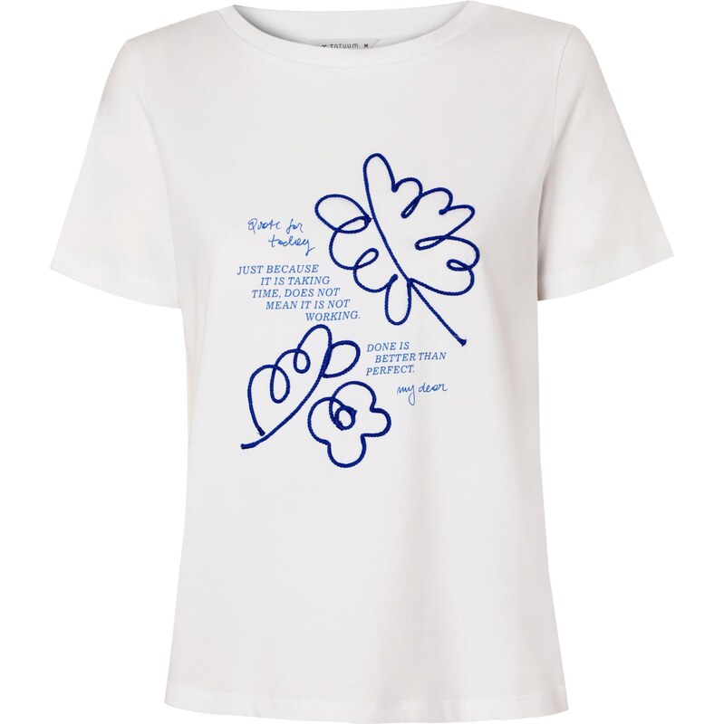 TATUUM Tričko Atono 2 modrá / tmavě modrá / bílá